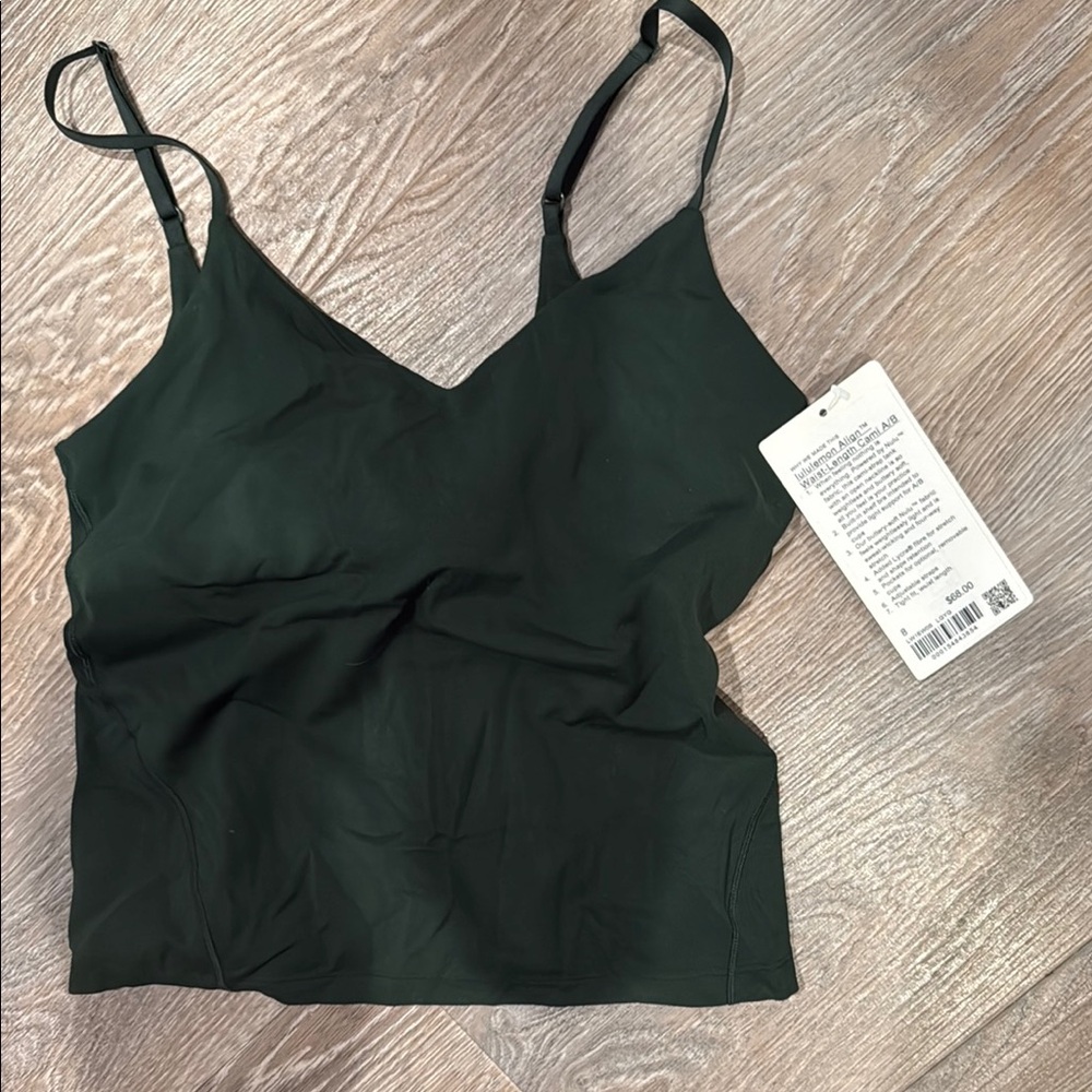 Lululemon align waist length cami a/b size 8